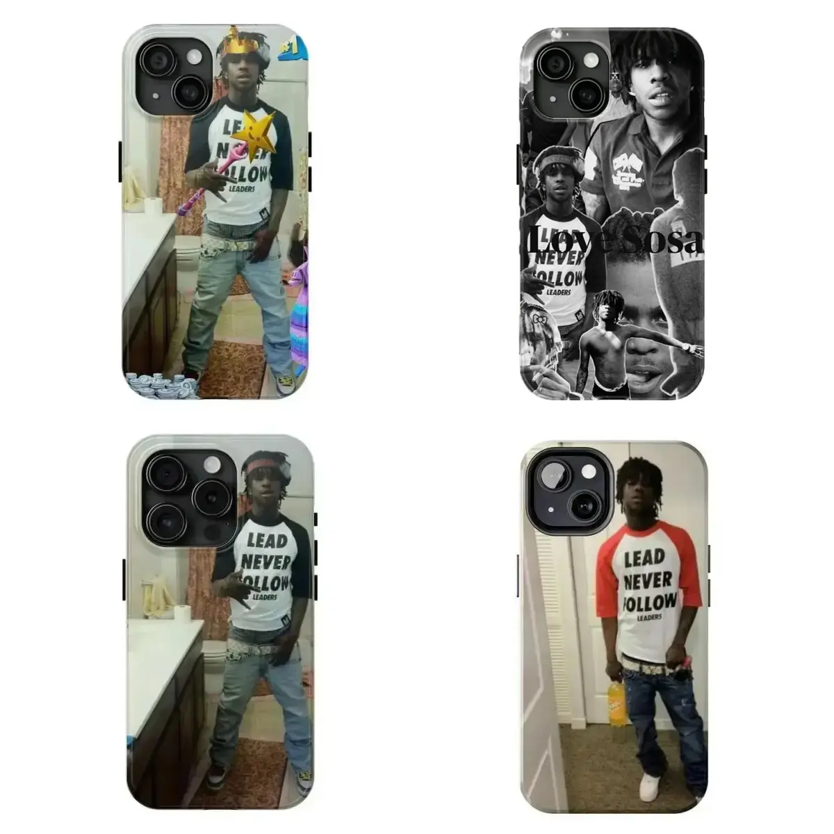 Chief Keef Custom Rubber Phone Case - Grunge Hip Hop Gamer-Inspired, Wireless Charging Compatible, Shock Resistance Protection for iPhone 17 Pro Max,16,15,14,13,12,11 & Samsung S23,S24,S25,S26 Ultra - Gift for Music Fans