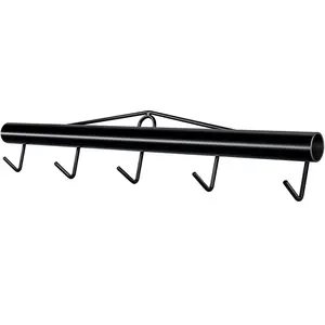 Steel Chain Link Fence Stretcher, 5 Thicken & Longer Hook Fence Stretcher Tool, 31.5 Inch Woven Wire Fence Stretcher, Black