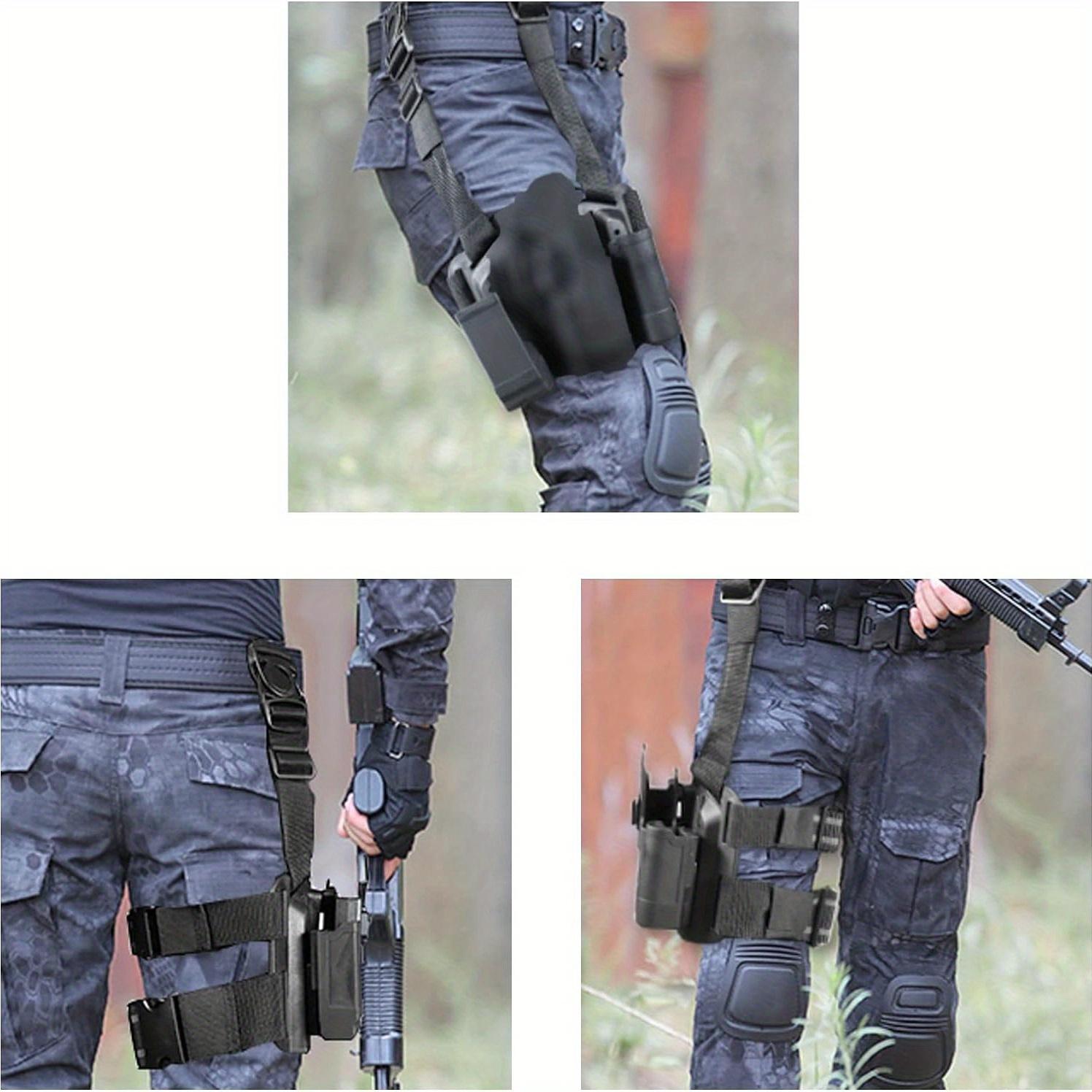 Top Holster with Quick Buckle Design - Tray Hanging Design, PA Material Fits Clothing, Magazine Pouch, Suitable for Glock 17, 19, 22, 23, 31, 32