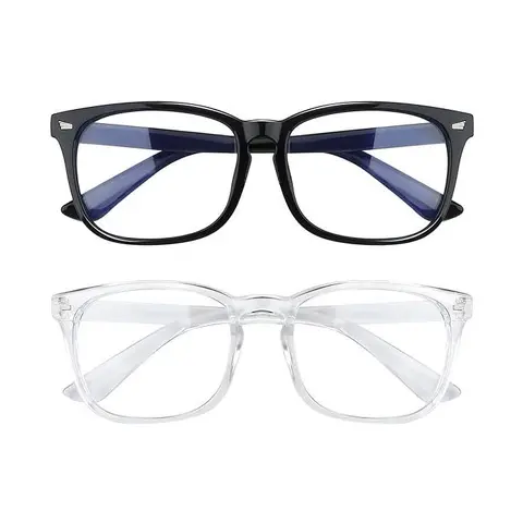 Blue Light Eyeglasses for Men Women,Glasses for Everyday Back To School Use, His and Hers Gifts, Frame Eyeglasses, Comfort Eyeglasses for Party