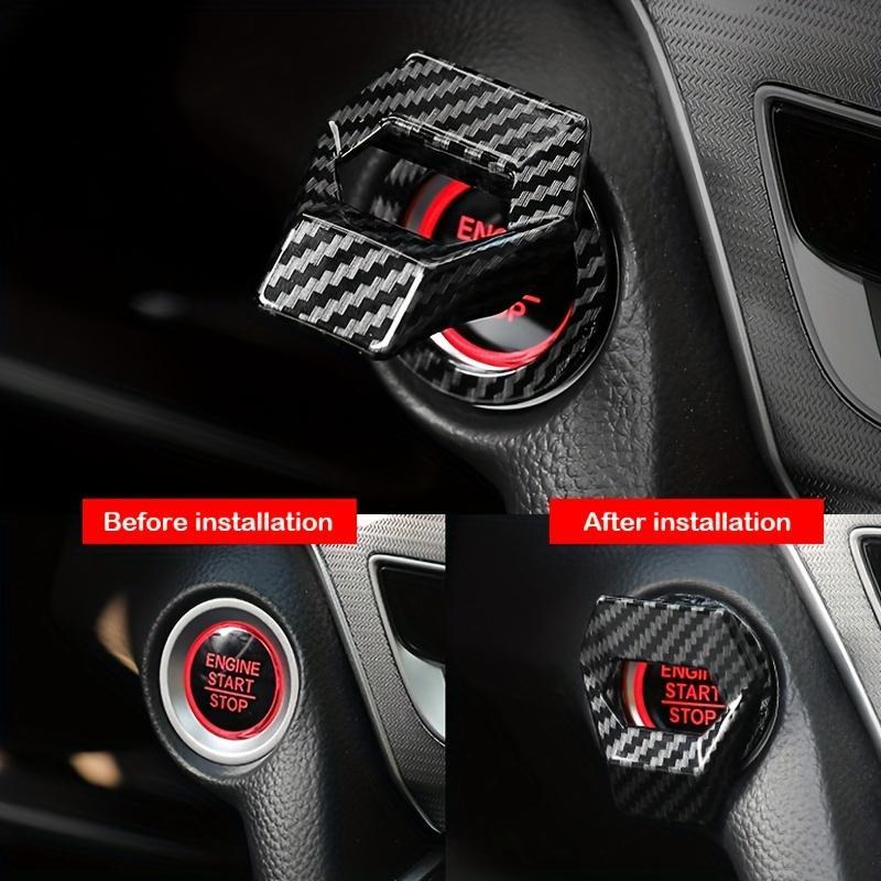 Car Engine Start Stop Button Cover, 1 Count Car Engine Start Stop Button Protector, Universal Car Interior Accessories for Most Cars