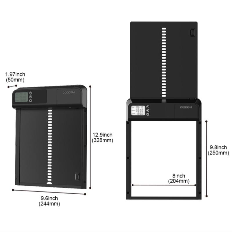 Automatic Chicken Coop Door, Battery Powered LCD Display Timer Chicken Door, Farm Animal & Poultry Supplies