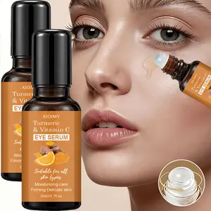 2pcs Turmeric & Vitamin C Eye Serum, Roller Massage Head, Oil-Based Skincare, Deep Hydration, Youthful Eyes, Easy to Use