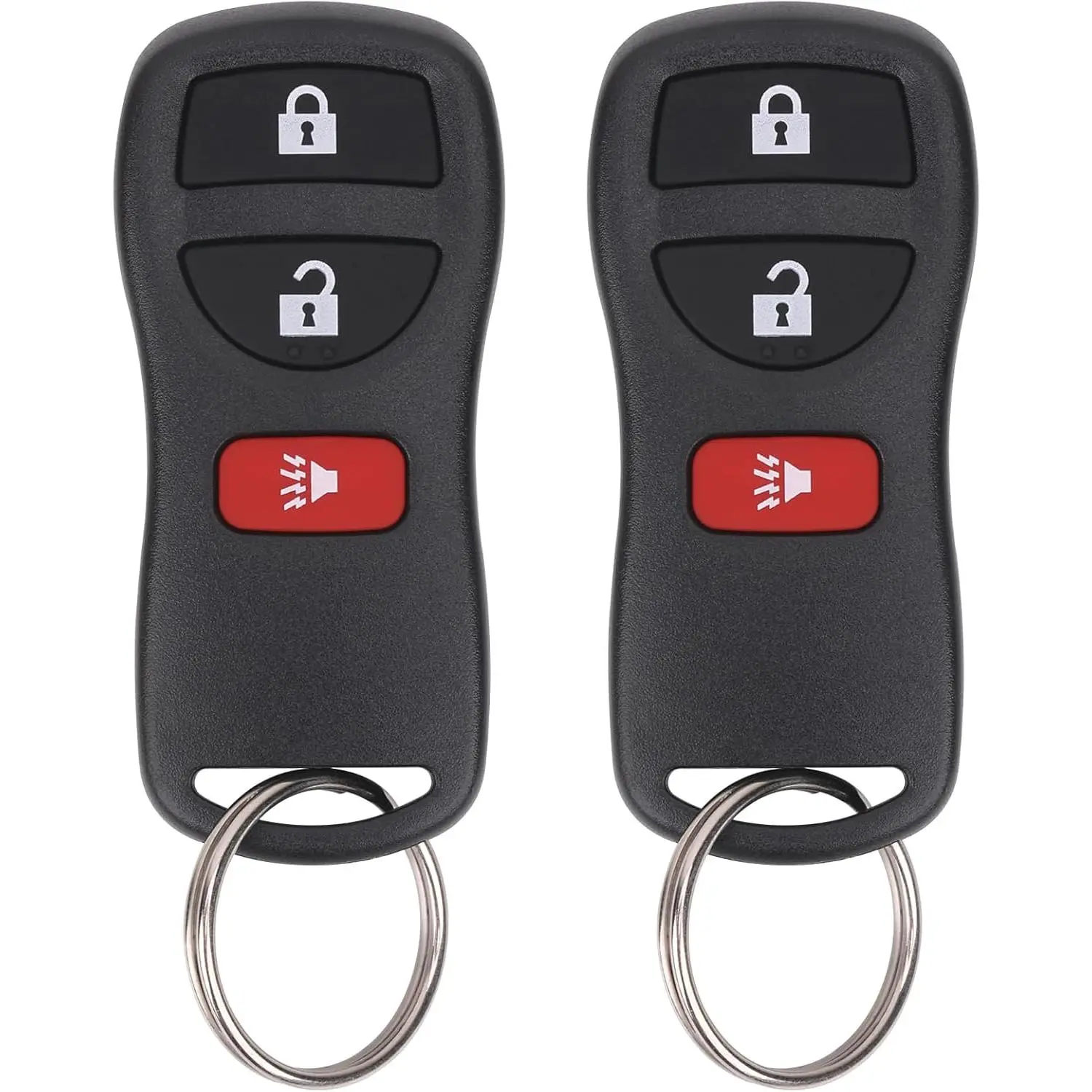 Keyless Entry Remote Key Fob Compatible with Infiniti FX35 FX45 QX4, Armada Pathfinder Frontier Murano Titan Quest Xterra Sentra, Replacement for KBRASTU15 (Pack of 2)