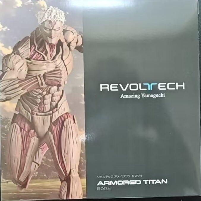 In Stock Attack On Titan Action Figures Reiner Braun Ko Amazing Yamaguchi Revoltech Armored Titan Reiner Braun Model Toys