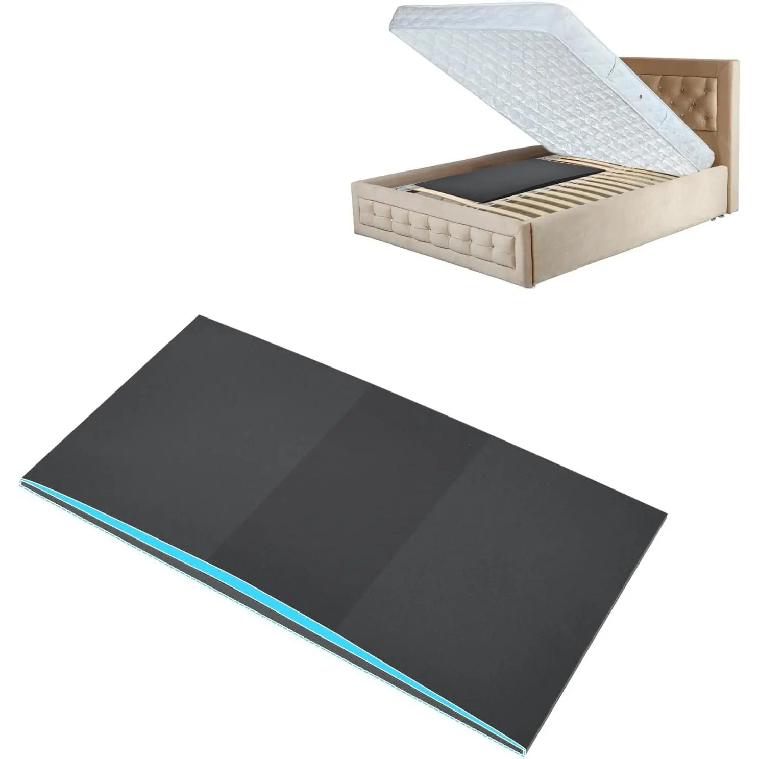 Mattress Support Fix Sinking Beds High Density Foam Insert Pad for Sagging Bed Repair and Extends Life 47 x 25 x 1.4 Inches