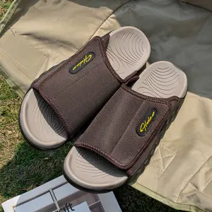 GGOR Men'S Soft-Soled Comfortable Non-Slip Wear-Resistant Lightweight Casual Slippers for Outdoor Beach