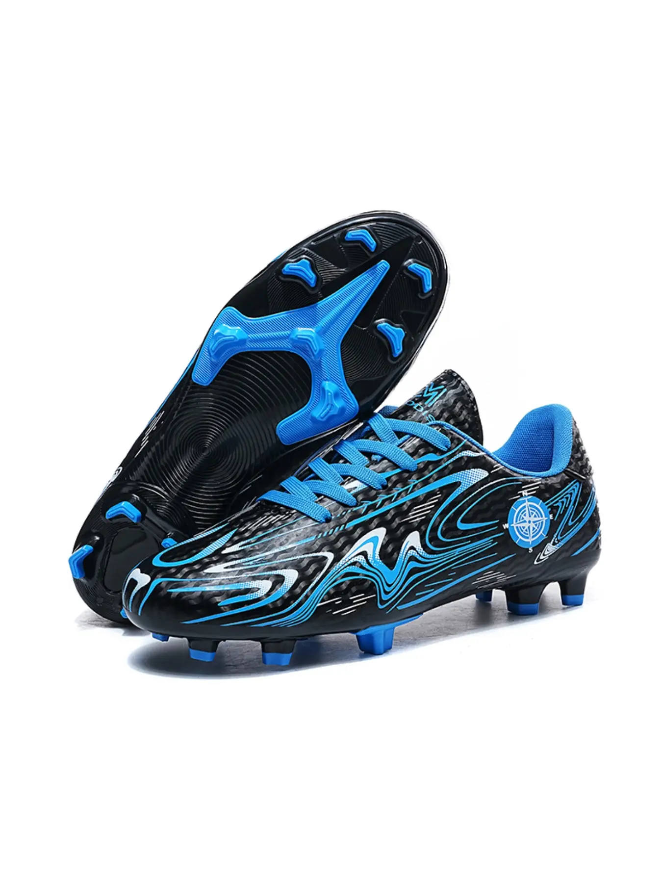 Unisex All-Scenario Sports Football Shoes: Wear-Resistant Long Stud Design, Outdoor/Field Practical Training Cleats, Football Boots, Soccer Shoes