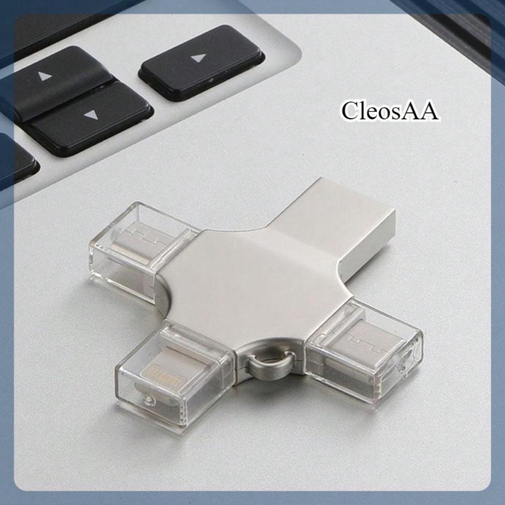 CleosAA 4 in 1 Multi-Function 2TB USB 3.0 U Disk for iPad Android Phones PC High Speed External Storage Thumb Drive Best Gifts for Men