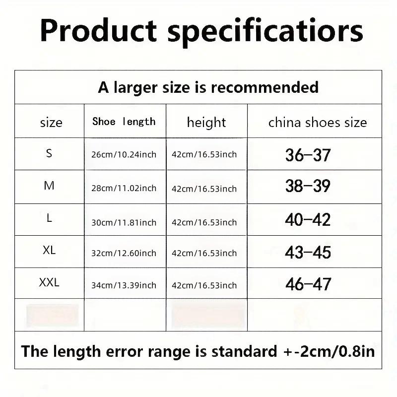 Waterproof Rain Boots Covers for Women and Men Reusable Durable Non Slip Outdoor Shoe Protectors for Hiking Camping Cycling Walking in Wet Weather Waterproof Shoe Covers for Rain and Snow