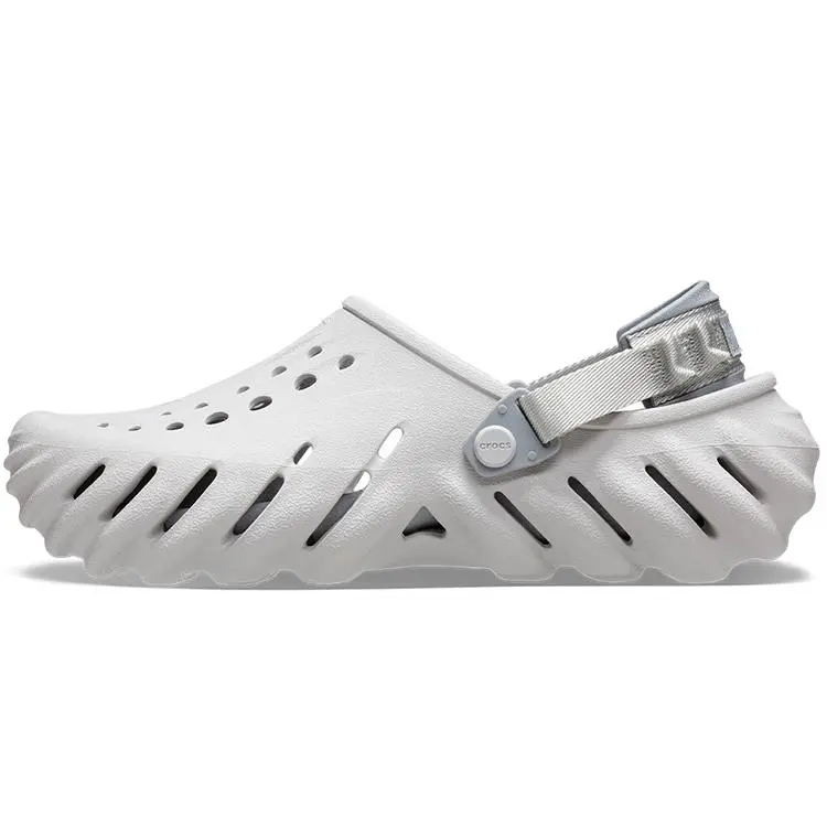Crocs Echo Clog EVA Lightweight, Durable, Breathable Unisex Slip-On Shoes in Gray Verifiable, with credentials and supporting global authentication