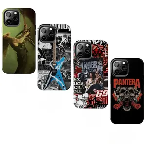 P-Pantera Band Phone Case V2 — '90s Metalcore Merch, Compatible with iPhone 11–17 Pro Max/Plus Series & Samsung Galaxy S23– Series — Dimebag Darrell Fan Art — Heavy Metal Rock-Style Protective Phone Case Gift — Slim Lexan Polycarbonate Shell