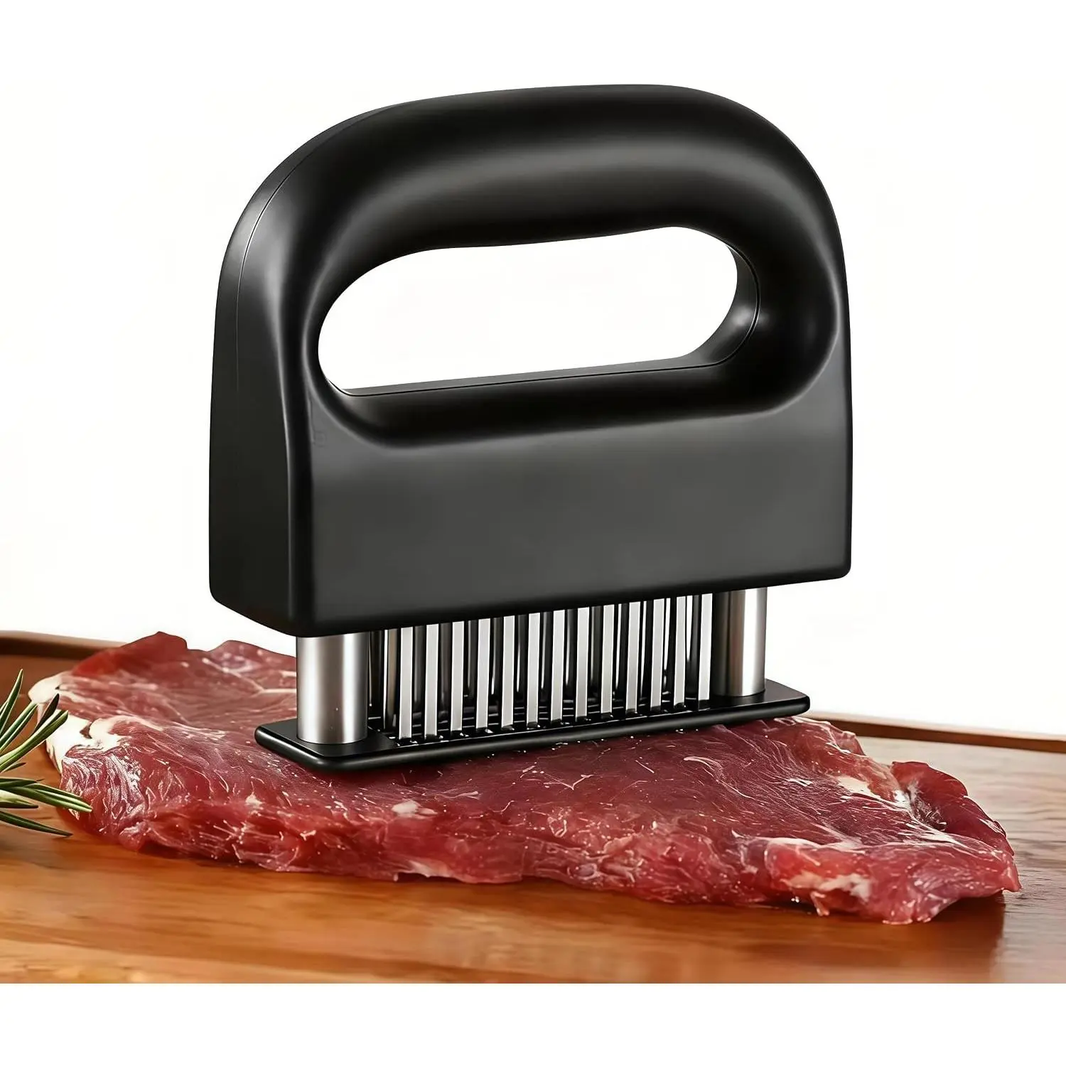 Meat Tenderizer with 48 Stainless Steel Ultra Sharp Needle Blades Heavy Duty Cooking machine, Detachable Kitchen Cooking Tool, perfect for, pork chops, chicken, and barbecue, a steak tenderizing tool