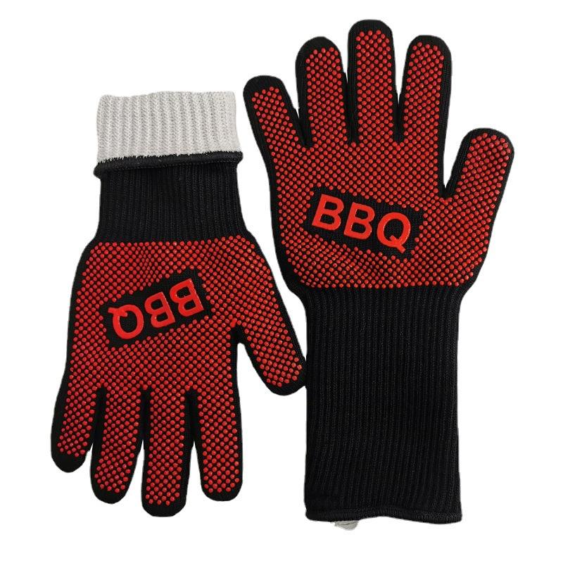 Heat Resistant 500°F Flame Retardant Fireproof Silicone Gloves for Kitchen Oven Microwave Anti-Scald Insulation Heat Resistant 500°F Flame Retardant Fireproof Silicone Gloves for Kitchen Oven Microwave Anti-Scald Insulation