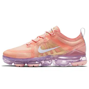 Nike VaporMax 2019 Women’s Bleached Coral Lightweight Cushioned Low-Top Running Shoes Verifiable, with credentials and supporting global authentication
