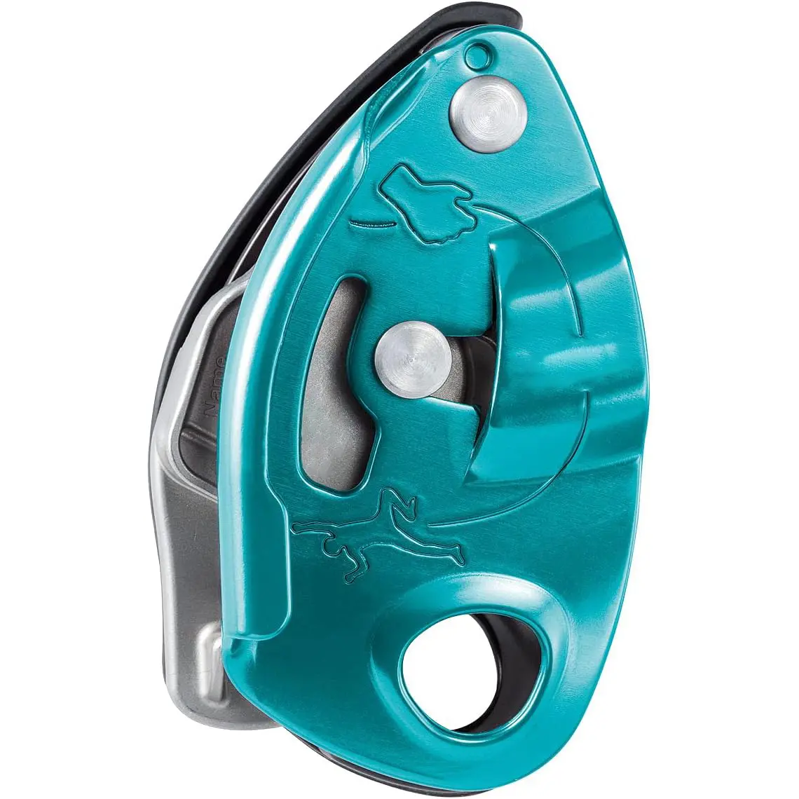 Cam-Assisted Blocking Belay Device for Sport Climbing - Lightweight Hardware Rope Access Tool with Aluminum Parts, Single Rope Compatibility, Smooth Brake, Hemp Winch Snatch Strap