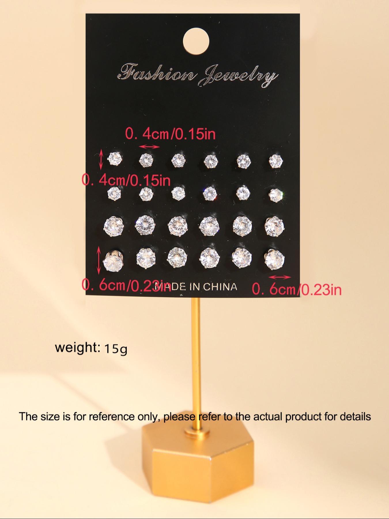 Faux Pearl & Rhinestone Decor Stud Earrings Set, Fashionable Earrings for Women & Men, Trendy All-match & Exquisite Jewelry for Birthday Gift, Studs Earrings