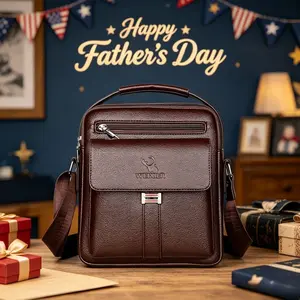 【Clearance Sale】Men's Leather Briefcase - Large Capacity, Multi-Compartment, Wear-Resistant Business Bag for 7.9 Inch iPad, Work Commute & Business Trips
