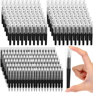 200 Pack Pocket Mini Pen Bulk 0.5mm Gel Pen Fine Point 4.16 Inch Pocket-sized, Quick-dry Smooth Writing for Journaling, Notebooks, Planner, Office Supplies(Black)
