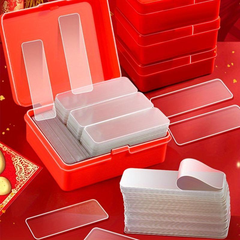 Double Sided Adhesive Tape, Durable Long Lasting Adhesive Double Sided Super Strong Adhesion, Waterproof Removable Clear Invisible Adhesive Mounting Tape for Walls, Arts and Crafts, Multifunctional Adhesive Tape for Home & Office