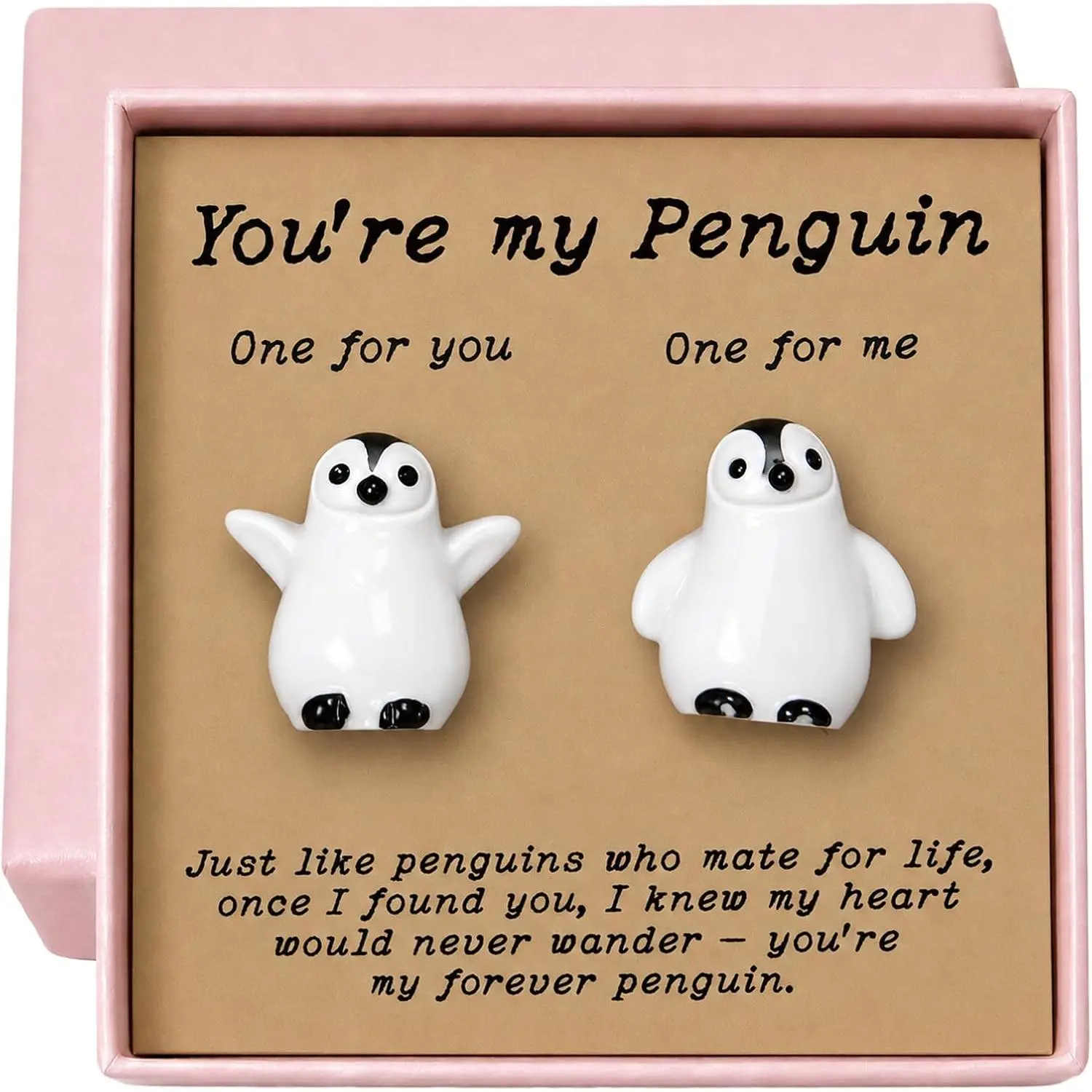 You’re My  Couple Figurines, Mate for Life Gifts for Couples, Long Distance Relationship & Valentine’s Day, Valentine Gifts for Boyfriend Girlfriend, Couples  for Men Women (White)