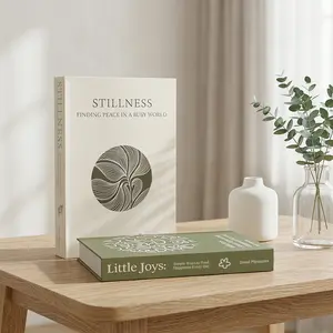 2pc Openable Storage Book Organizer, Luxury Fake Book Set Desktop Decor, Fashion Designer Replica Book Box, Holds Remote, Keys, Etc