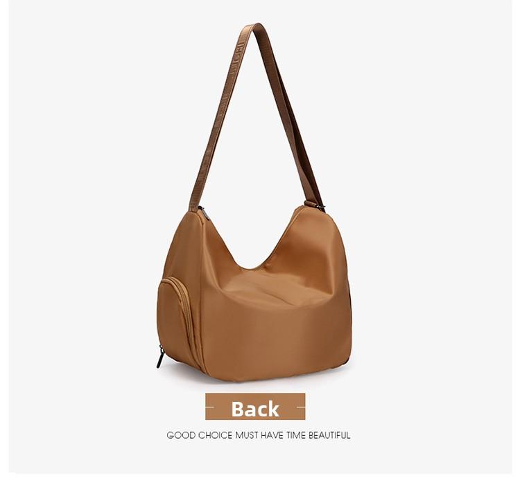 Nylon bucket bag, niche high-end large-capacity commuter tote bag, shoulder bag, multifunctional backpack