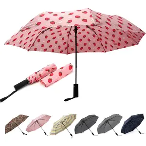 Compact Travel Umbrella with Auto Open – Windproof Folding Umbrella, Lightweight & Portable for Rain.