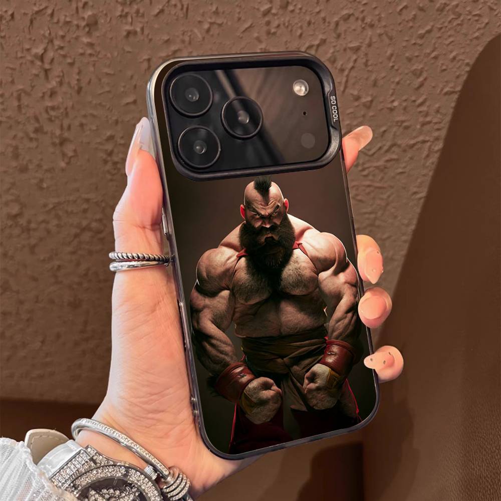 1PC Game character Z-Zangief  Phone Case for IPhone 17 Max 16 Pro Mobile Shell 14 13 15 Soft Shell