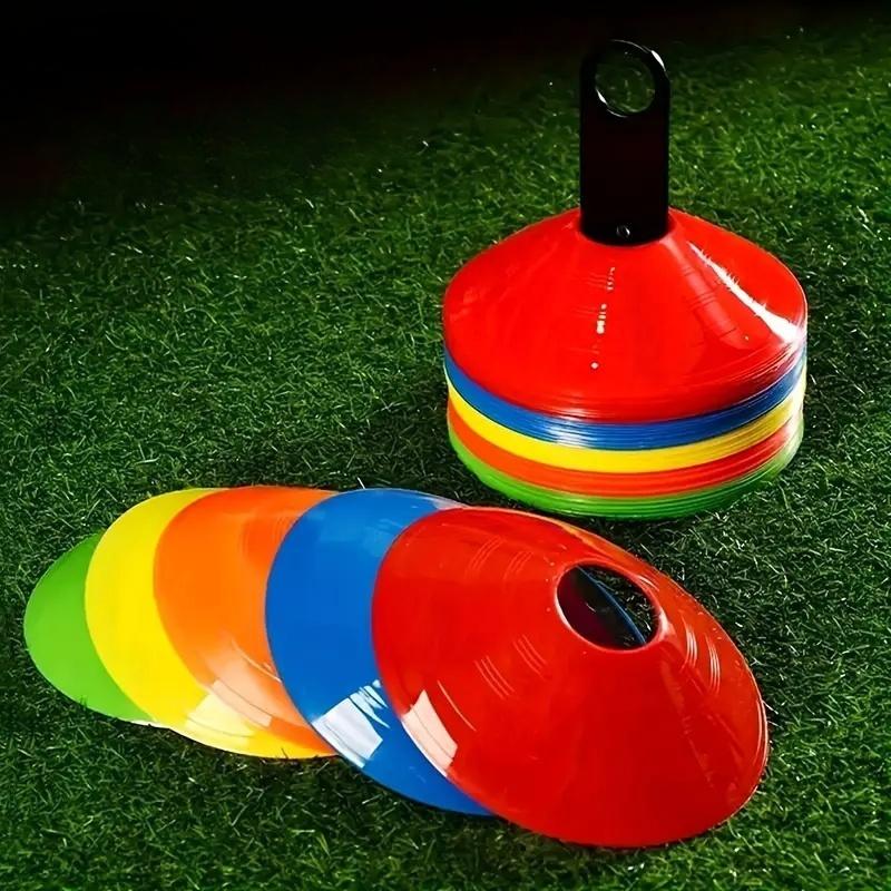 Football Training Cone Set, 10pcs/set Football Training Cone with Storage Bag & Stand, Sports Accessories for Football Training Sports Day