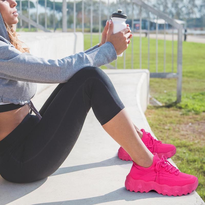 (New)Women's Nurse Shoes Black - Professional Comfort Work Sneakers |     Lightweight Walking Shoes for Women, Non-Slip Yoga Running Shoes |     Yellow App Fashion Sneakers