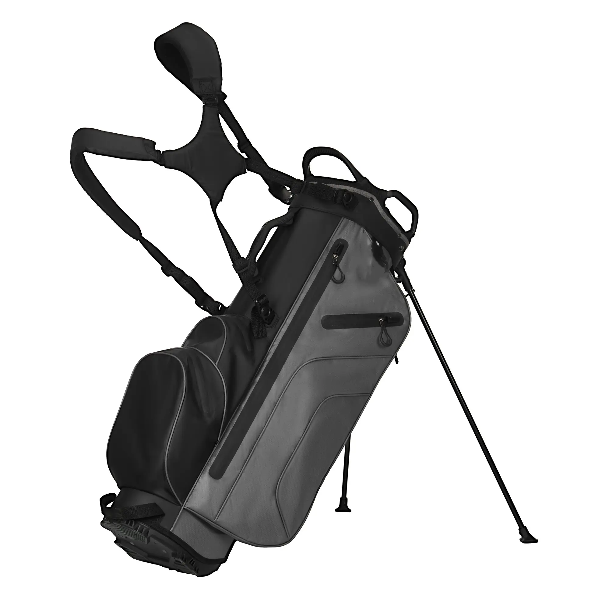 7 Way Golf Stand Bag, Portable Waterproof Golf Club Bag for Men Women with Insulated Cooler Pocket, Rain Hood & Removable Backpack Straps