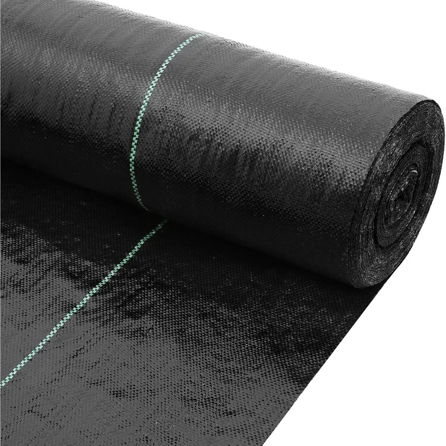 3x300 ft 4OZ Black Polypropylene Plain Weed Barrier Fabric for Driveway, Landscaping & Construction Projects