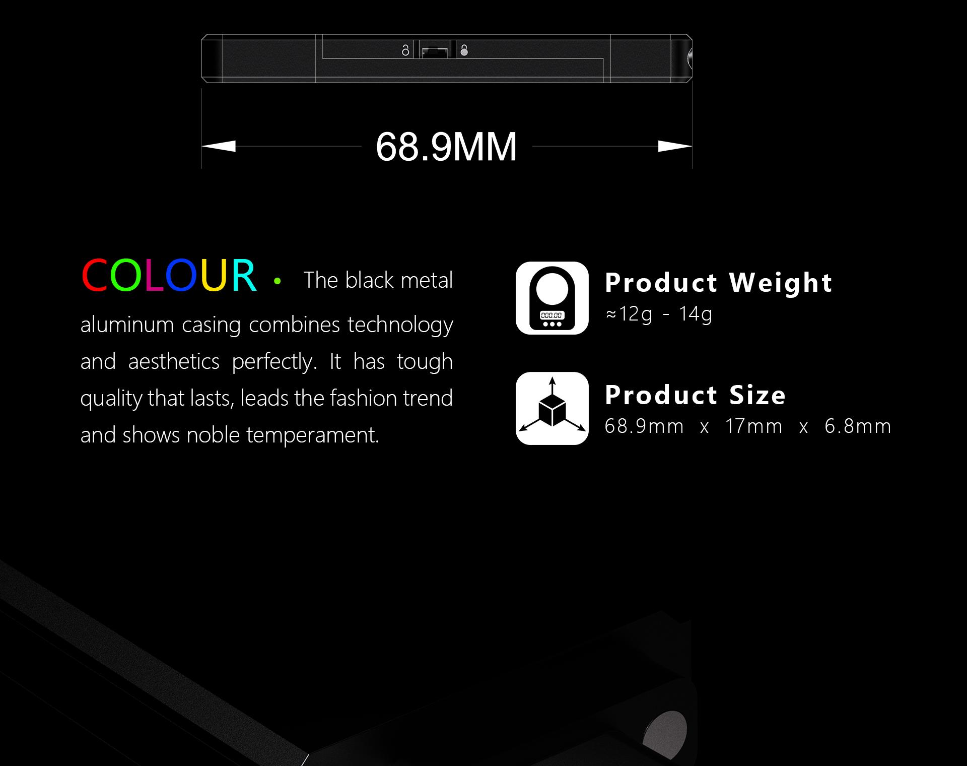 2TB Solid State USB Flash Drive Type-C / USB 3.2 Write Protection Anti-Virus for PC Mac Mobile Phones