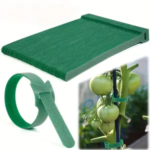 300pcs /400pcs 6 inch green adjustable non-slip nylon plant ties with metal grommets and adjustable velcro straps - reusable for climbing plants, gardening, wreath making, home decoration, grafting accessories | secure fixation | durable nylon ties