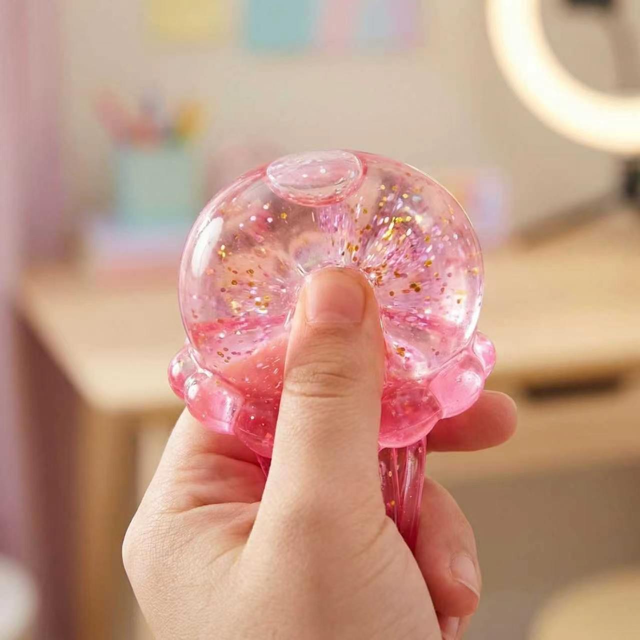 Designed for stress relief and mood improvement, the 2026 Soft Sticky Mochi Jellyfish Squeezable Toy combines cute styling with a pleasant sticky-soft feel to help you unwind from work and study fatigue, and it is important to note that this product is no