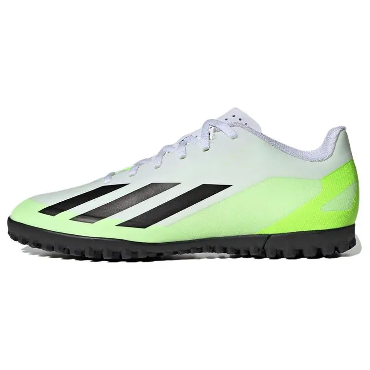 Adidas X Crazyfast.4 TF Men's-Women's Football Speed Cleats, PU Leather Upper, Rubber Studs for Hard & Artificial Grass, House White Official Maison Mihara Shoes, Football Cleats