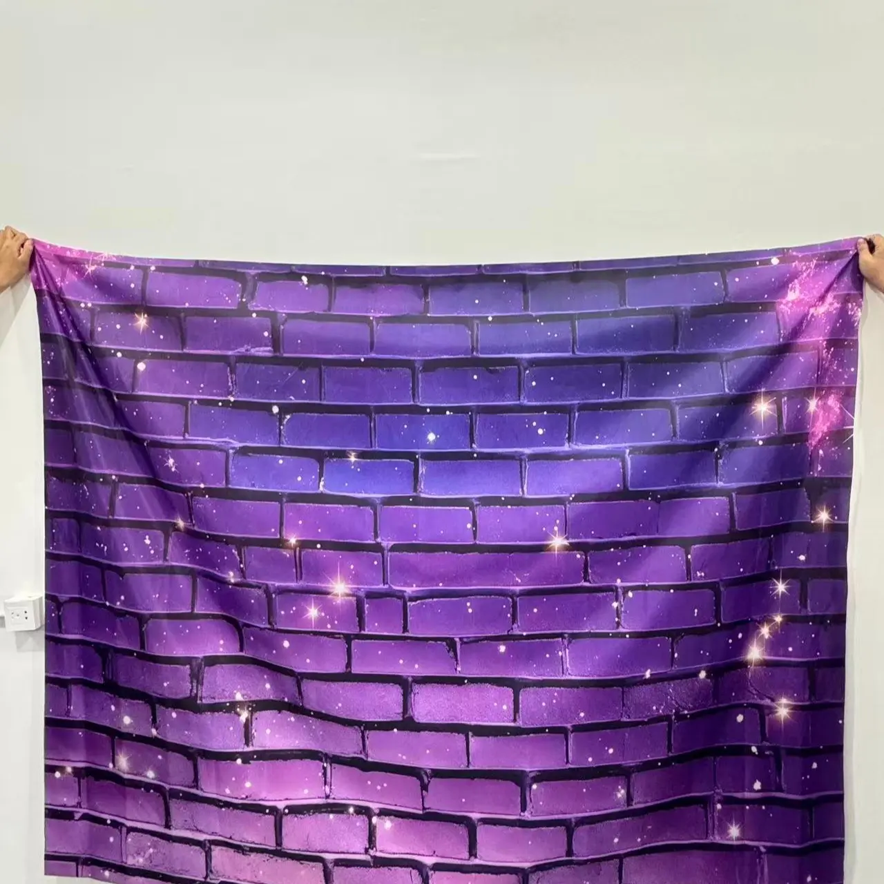 Brick Wall Pattern Backdrop, 1 Count Photography Background Cloth, Indoor & Outdoor Decoration, Home & Office, Banners, Party Decorations, Photo Backdrops, Shimmer Wall Backdrop, Party Decoration Supplies
