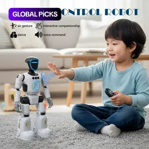Children Ai Robot Toy, Cool LED Lights, Walks, Skates, Sings, Dances, Records, Remote Control, Gesture Sensing, Programming, Intellectual Development