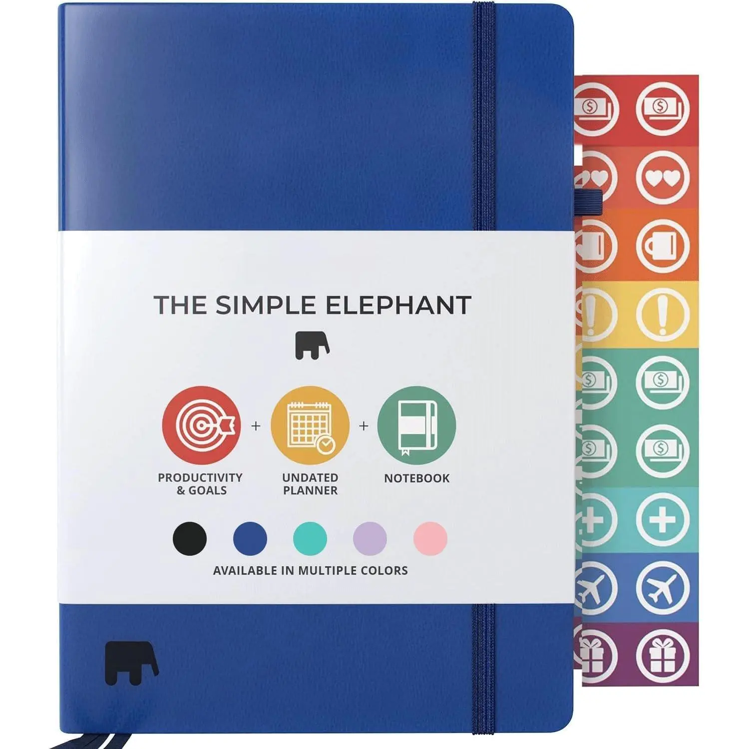 Undated Planner 2026-2027 – Daily, Weekly & Monthly Planner | Portable 5.75" x 8.25" Agenda Book | No-Bleed Thick Paper, -Wire Binding | To-Do Lists & Goal Organizer for Work, School & Life