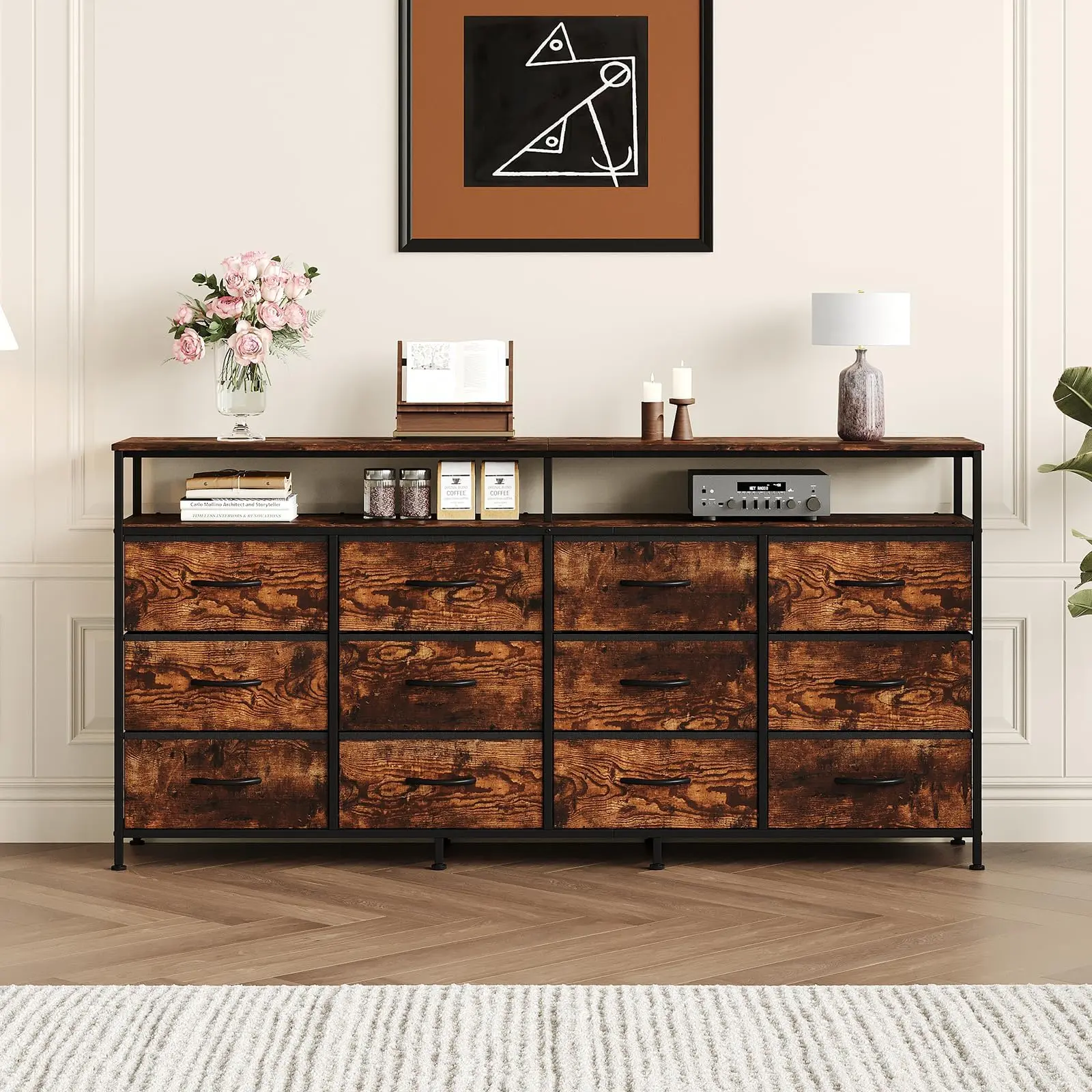 GARVEE Single Unit 7-Drawer Freestanding Storage Cabinet, Bedroom Organizer with Practicality and Style for Efficient Home Organization
