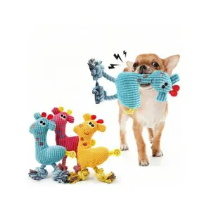 Durable pet sound toy, corn-shaped plush toy, plush deer toy, pet sound toy, soothing and durable plush chew toy for cats and dogs, creative woven deer-shaped sound chew toy, cleans teeth and relieves boredom, stable quality in each batch, an ideal compan