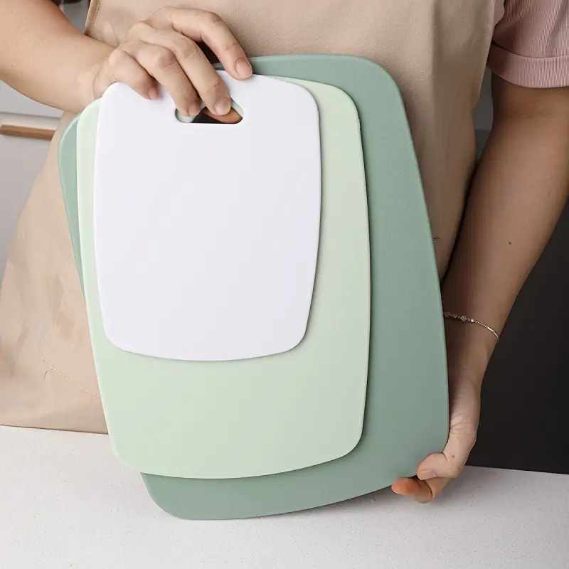3pcs Categorized Double-sided Cutting Boards, Plastic Vegetable Chopping Board, Cooked Food Cutting Board, Home Kitchen Special Fruit and Vegetable Cutting Board, Kitchenware