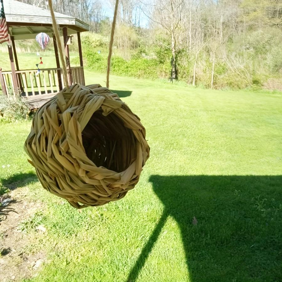 2pcs Handwoven Hummingbird Nest House- Outdoor Gardens And Patios, Spherical Design, Comfortable Nesting