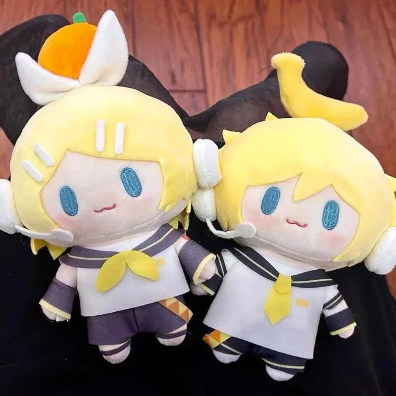 Cute Unisex Hatsune Miku & Kagamine Len Rin Plush Toy Keychains, Backpack Pendants, Stuffed Doll Bag Decorations, Anime Peripheral Xmas Gifts for Anime Fans, Soft Cuddly Gift, Stuffed Animal Gifts