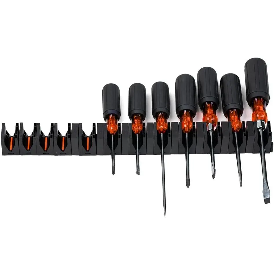 Screwdriver Organizer Pro Series 4.0 - Magnetic Holder for Tool Drawers, Modular System Toolbox Organizer, Professional Tool Storage for DIY Mechanics - 1 Pack, 12 Holders