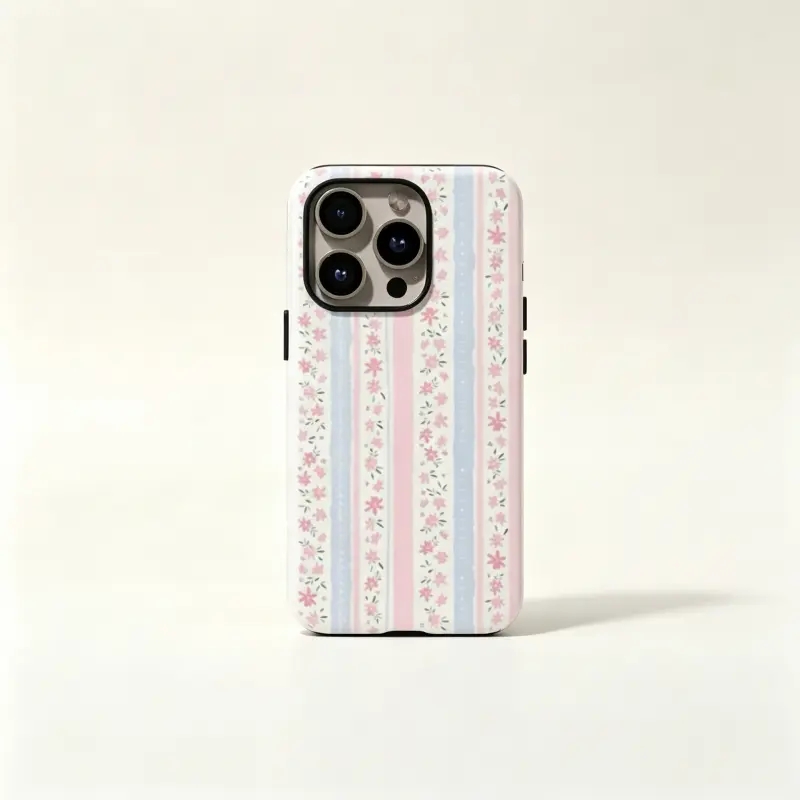 Love Shack Fancy Floral Coquette Smartphone Case - Shockproof Handheld Cellphone Casing Accessory with HD Print, Multi-Size Fit for iPhone 11,12,13,14,15,16,17 & Pro Max, Protection