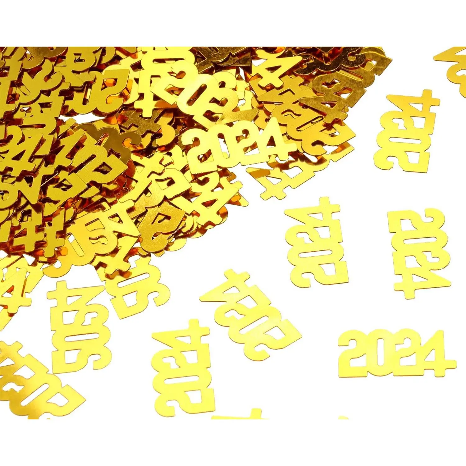 Colourful  Year Table Confetti Decor Glitter Sprinkles Decoration for   Eve Foil Theme Party Thanks Giving Scatter Bless Confetti (2024, Golden)
