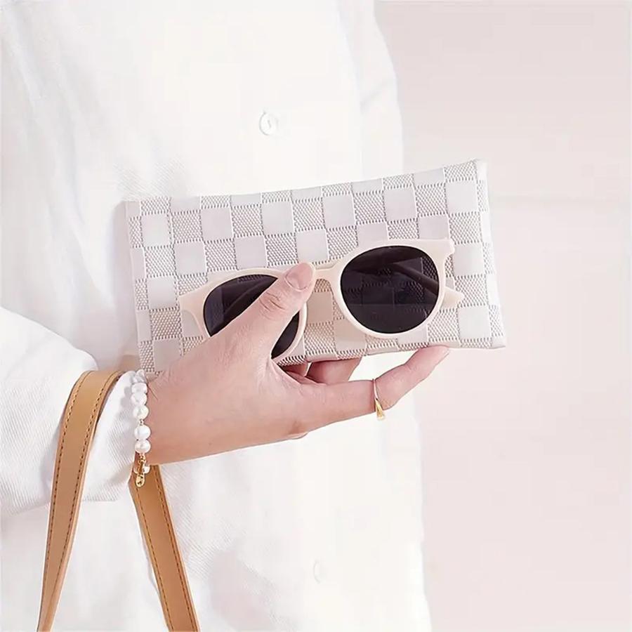 Multi-functional Storage Bag, 4 Counts Portable Sunglasses Storage Bag, Cosmetic Storage Bag, Travel Accessories for Men & Women
