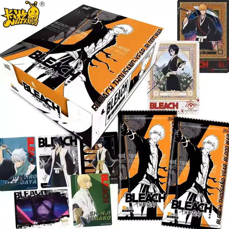 Official Kayou Bleach Anime CCG Booster Box| Factory Sealed New Box, Total 50 Collectible Trading Cards